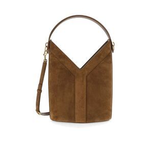 Saint Laurent Women Y Long Bucket Bag In Suede